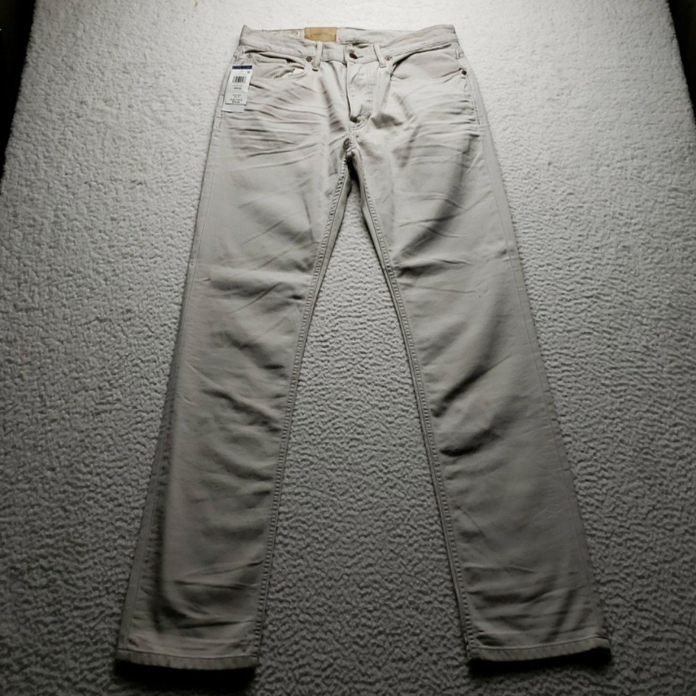 Polo Ralph Lauren Jeans Mens 30x32 Stone Grey Varick Slim Straight Corduroy